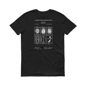 1873 Playing Cards Patent T-Shirt - Card Game T-Shirt, Patent Shirt, Game Patent, Playing Cards T Shirt, Poker T-Shirt, Game T-Shirt