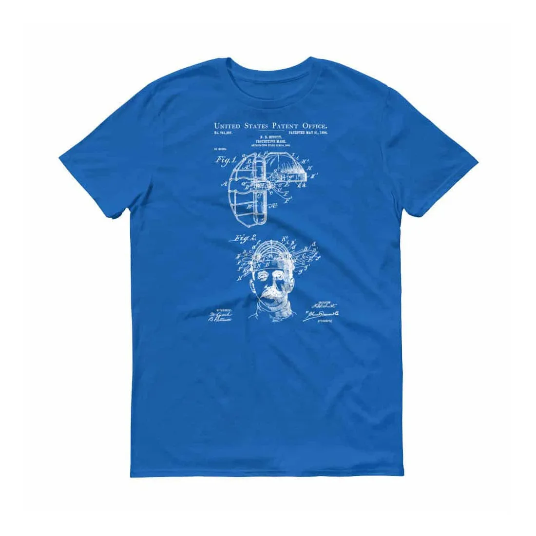 1904 Protective Mask Patent T-Shirt - Baseball Mask T-Shirt, Baseball Shirt, Baseball Patent, Baseball Gift, Catcher Mask, Umpire Mask