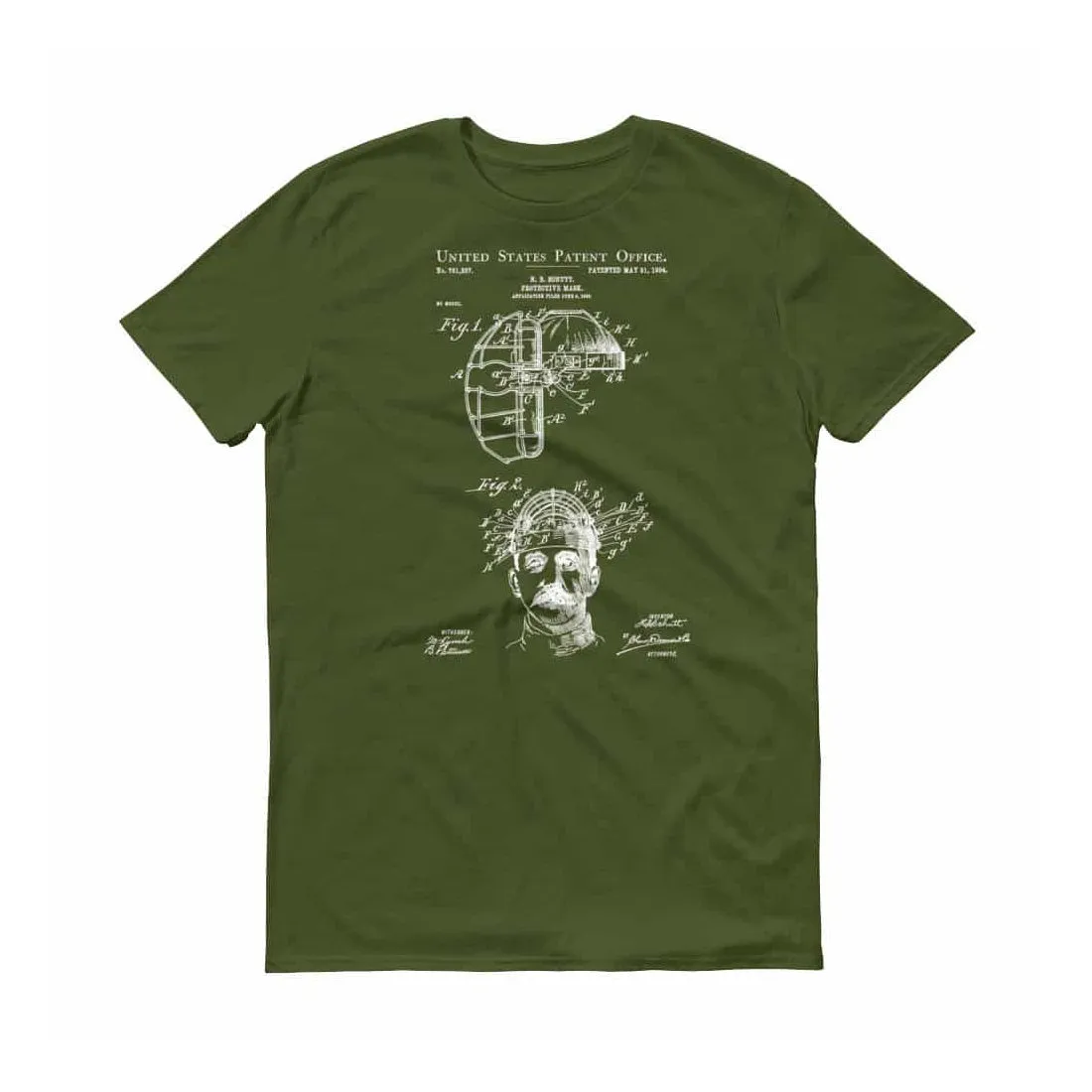 1904 Protective Mask Patent T-Shirt - Baseball Mask T-Shirt, Baseball Shirt, Baseball Patent, Baseball Gift, Catcher Mask, Umpire Mask