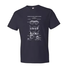 1913 Vintage Goggles Patent T-Shirt - Patent Shirt, Vintage Tools, Old Patent T-shirt, Goggles T-Shirt, Steampunk T-Shirt