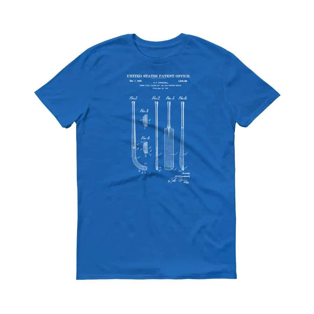 1924 Cricket Bat Patent T-Shirt - Cricket T-Shirt, Cricket Patent, Cricket Fan Gift, Sport Patent, Cricket Player Gift, Vintage Cricket