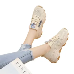 2024 Trendy Thick-Soled Women's Sports Shoes – Stylish Casual Gym, Tennis, and Basketball Sneakers