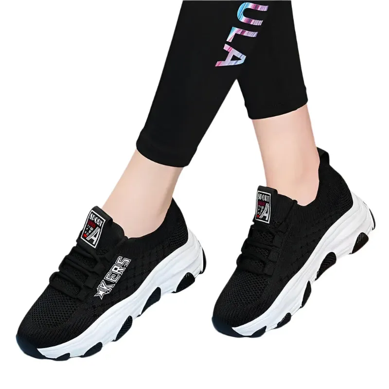 2024 Trendy Thick-Soled Women's Sports Shoes – Stylish Casual Gym, Tennis, and Basketball Sneakers