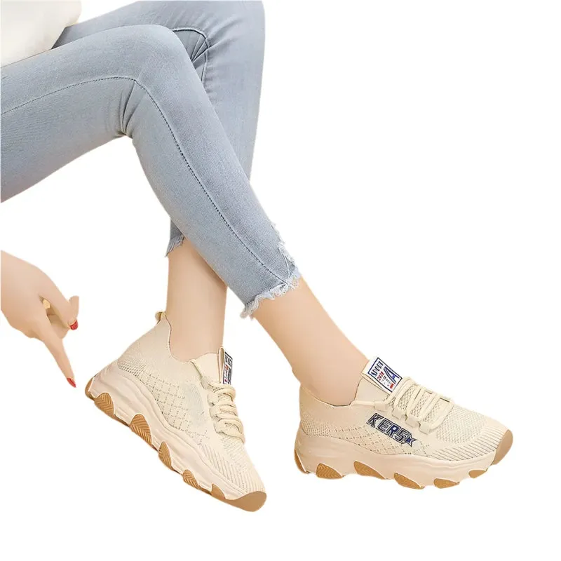 2024 Trendy Thick-Soled Women's Sports Shoes – Stylish Casual Gym, Tennis, and Basketball Sneakers