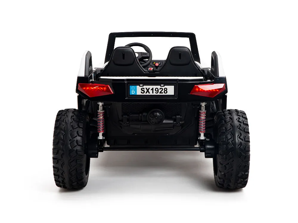 24V Red Tiger All Terrain UTV Ride on Buggy with Remote - White