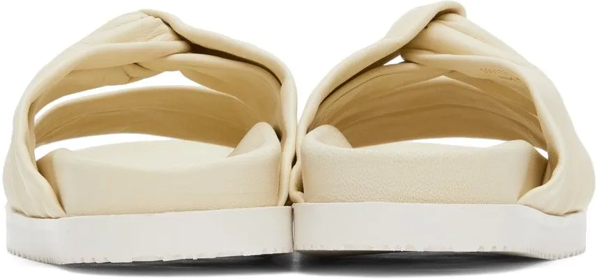 3.1 Phillip Lim Off-White Twisted Pool Slides