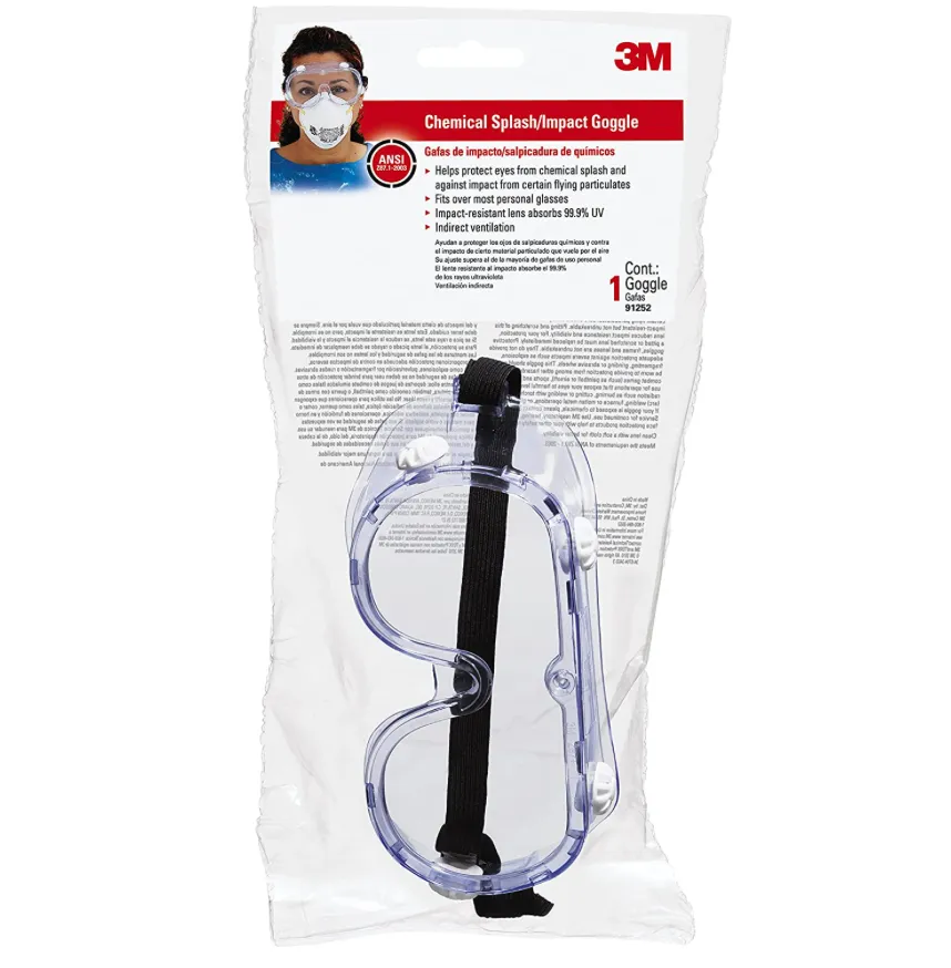 3M Chemical Splash / Impact Goggles