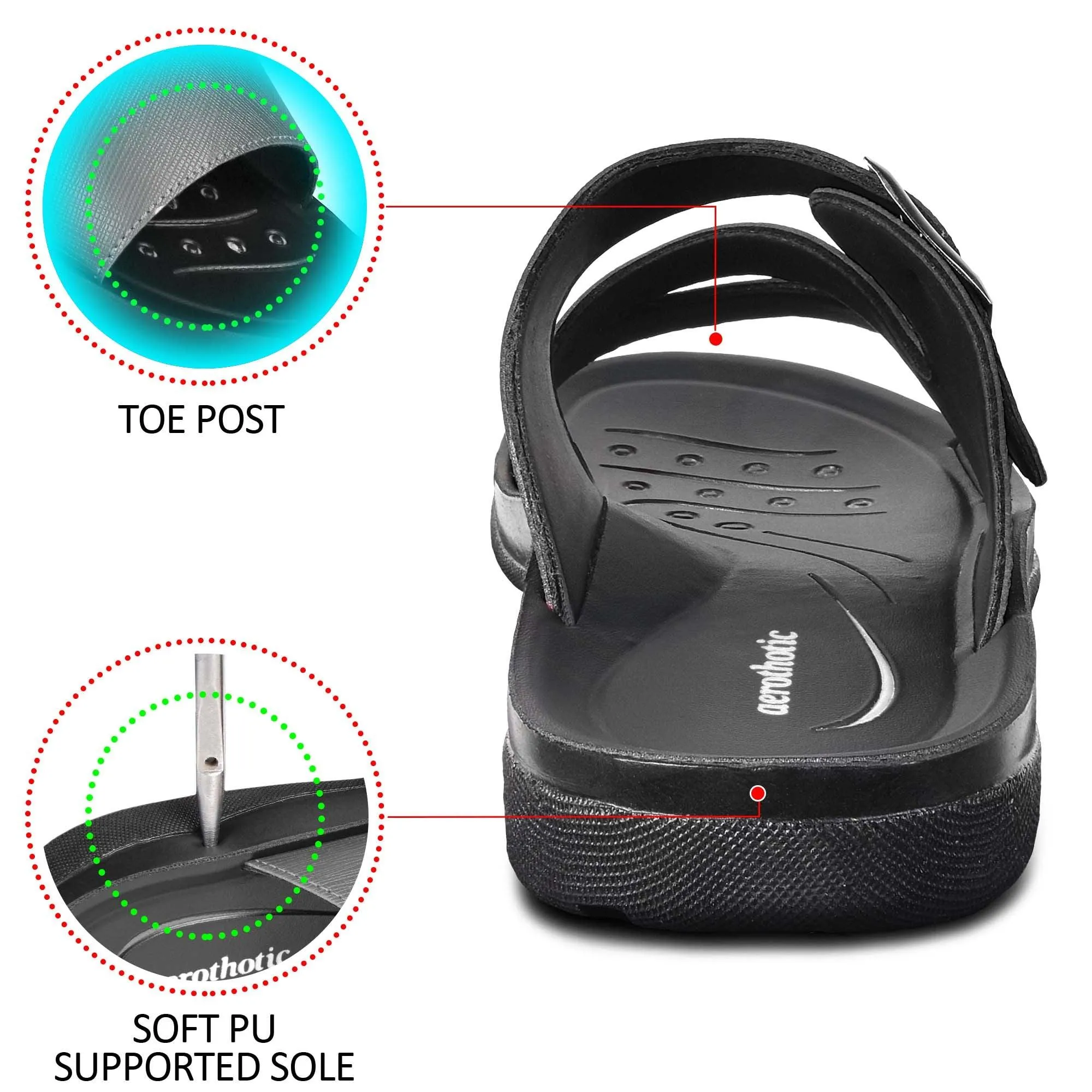 AEROTHOTIC Slit Flair Ladies Comfortable Fashion Sandals - Original Thailand Imported - L0407