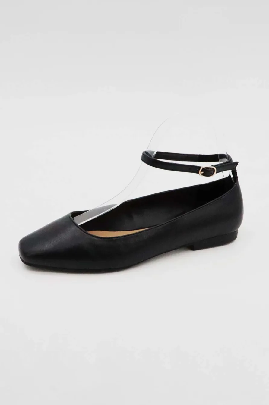 ANKLE STRAP BALLET FLAT