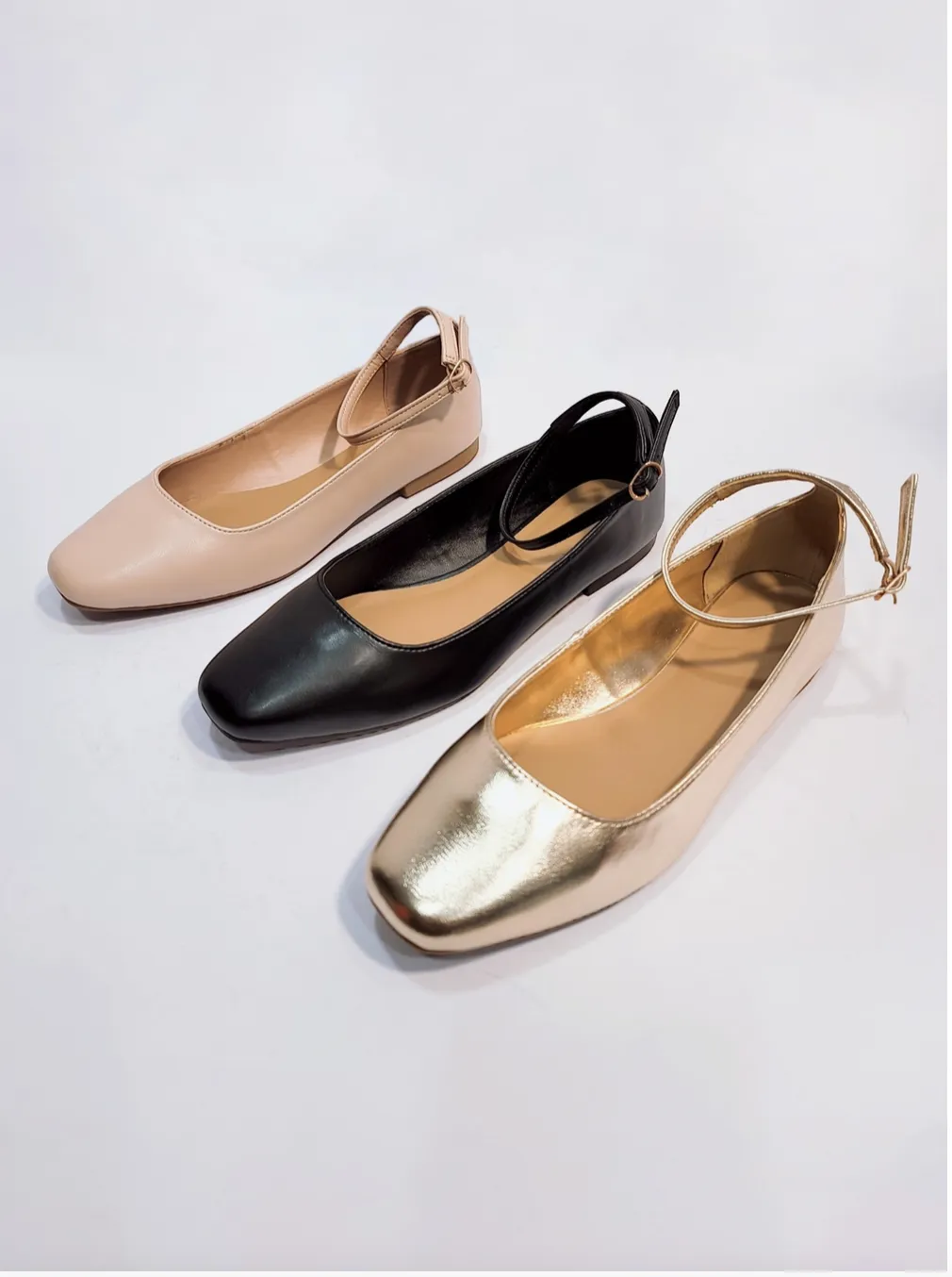 ANKLE STRAP BALLET FLAT