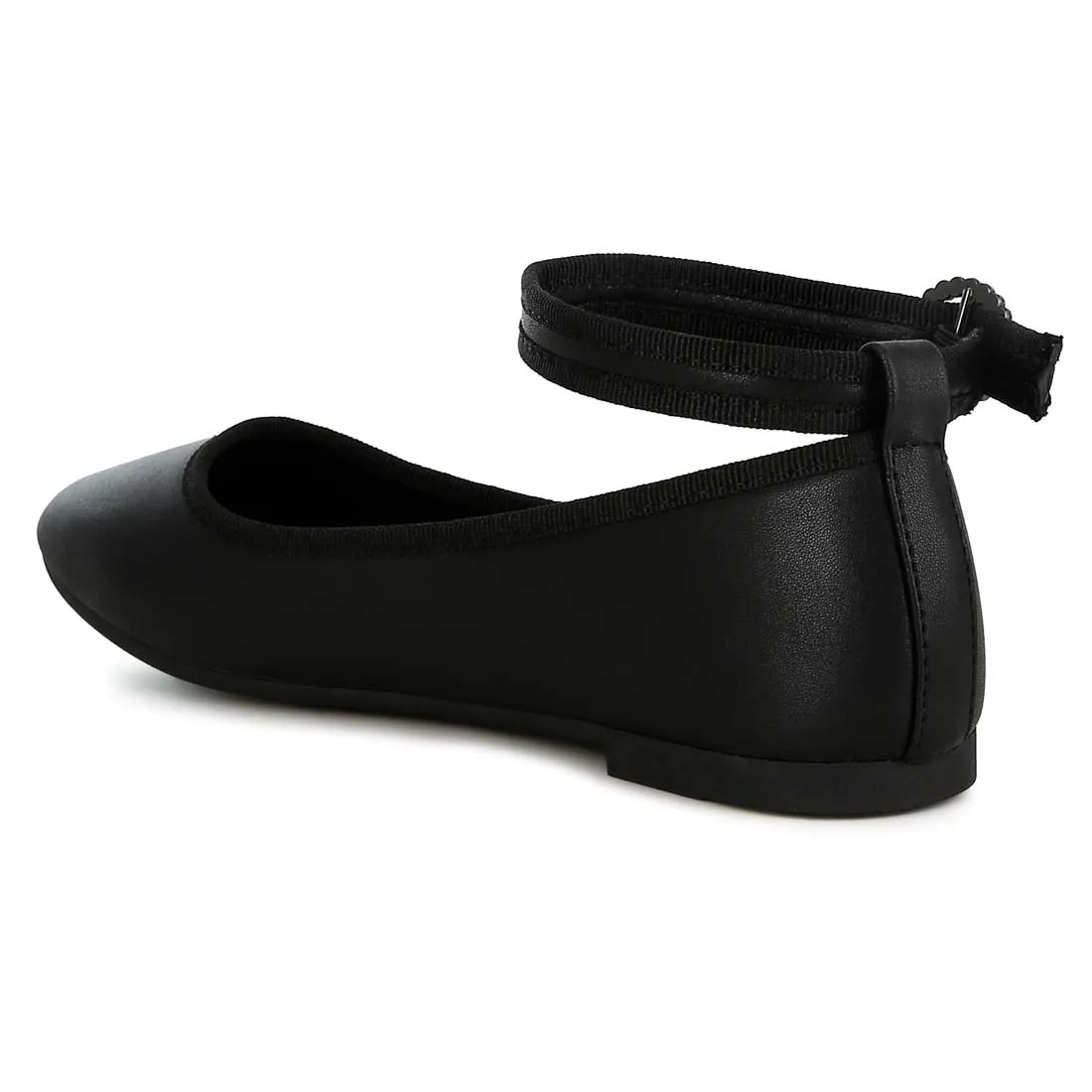 Ankle Strap Detail Ballet Flats