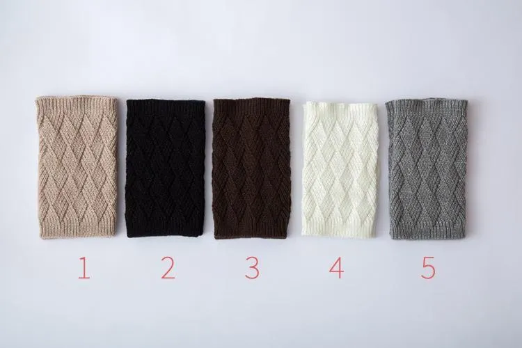 Autumn and winter knitted warm leg boots boot wool leggings rhombus line socks