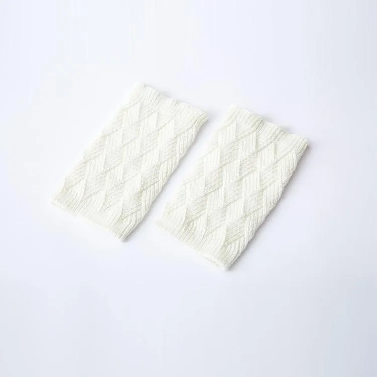 Autumn and winter knitted warm leg boots boot wool leggings rhombus line socks