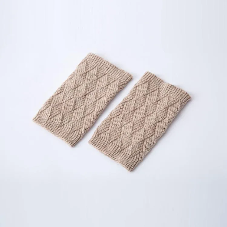 Autumn and winter knitted warm leg boots boot wool leggings rhombus line socks