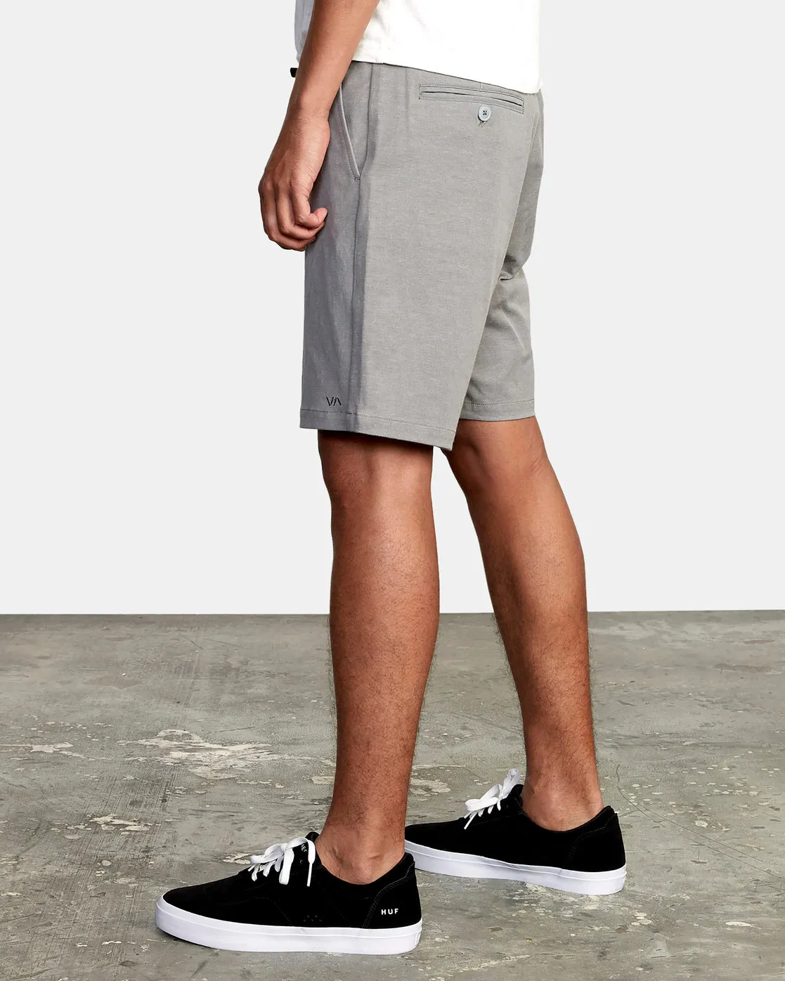 Back In Hybrid Shorts 19" - Athletic Heather