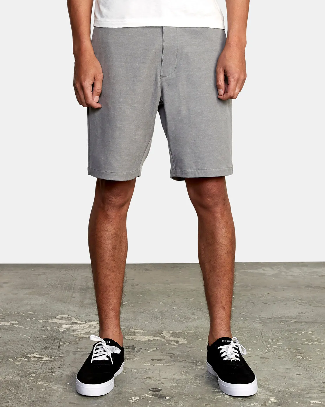 Back In Hybrid Shorts 19" - Athletic Heather