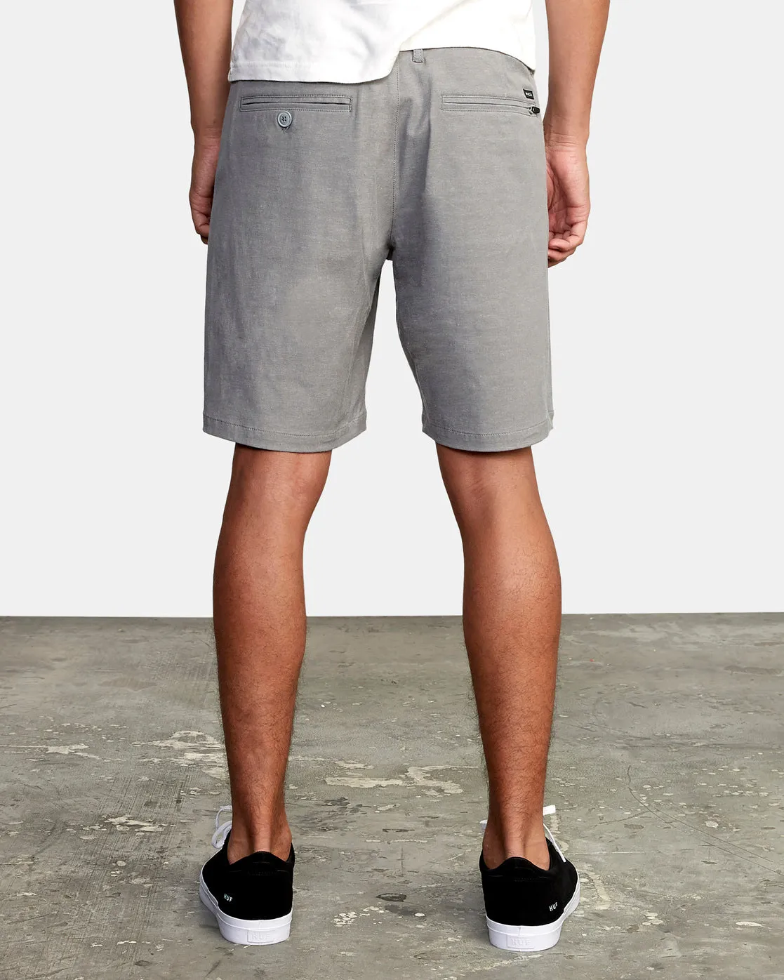 Back In Hybrid Shorts 19" - Athletic Heather