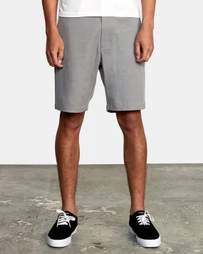 Back In Hybrid Shorts 19" - Athletic Heather
