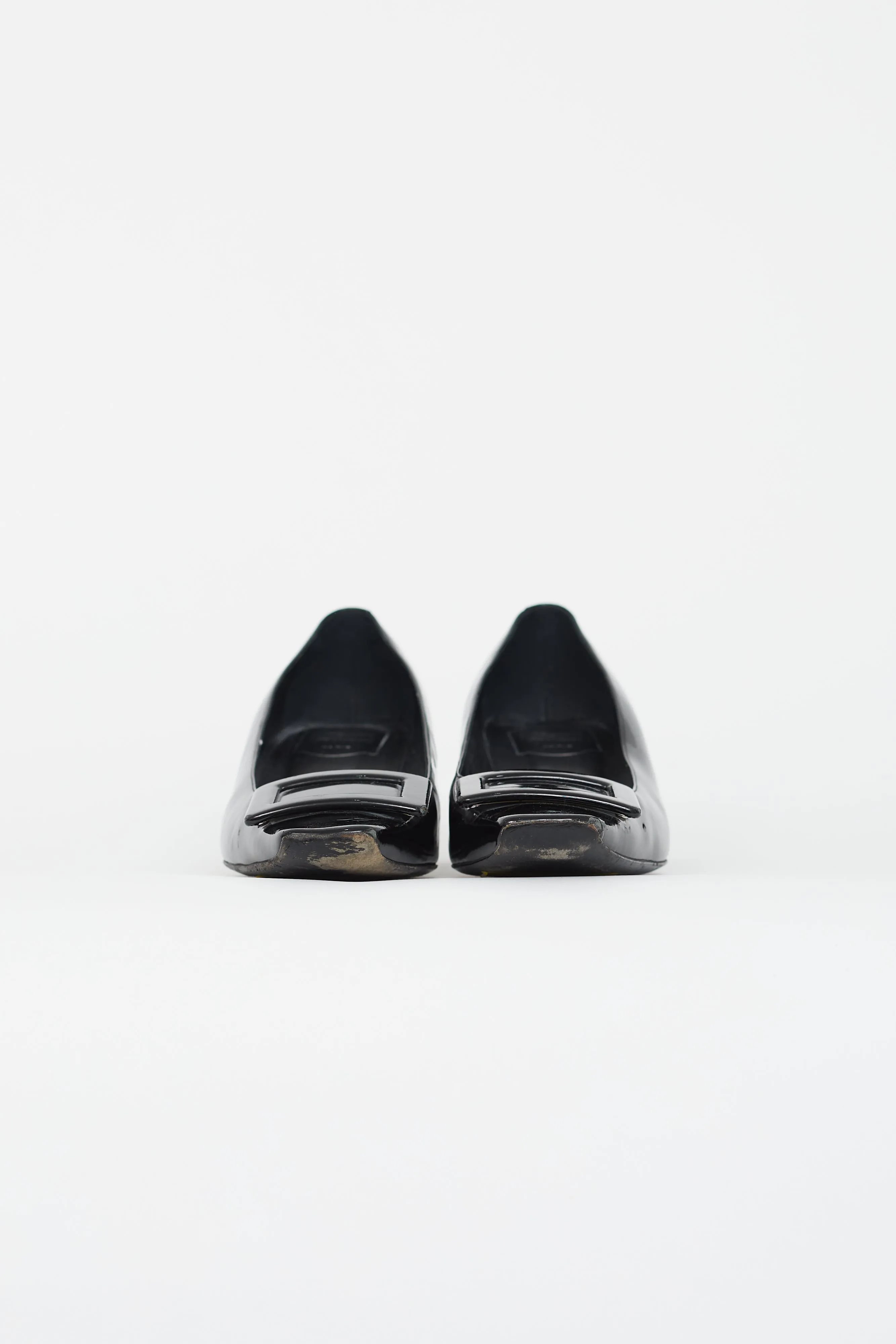 Black Patent Belle Vivier Heel