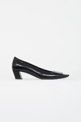 Black Patent Belle Vivier Heel