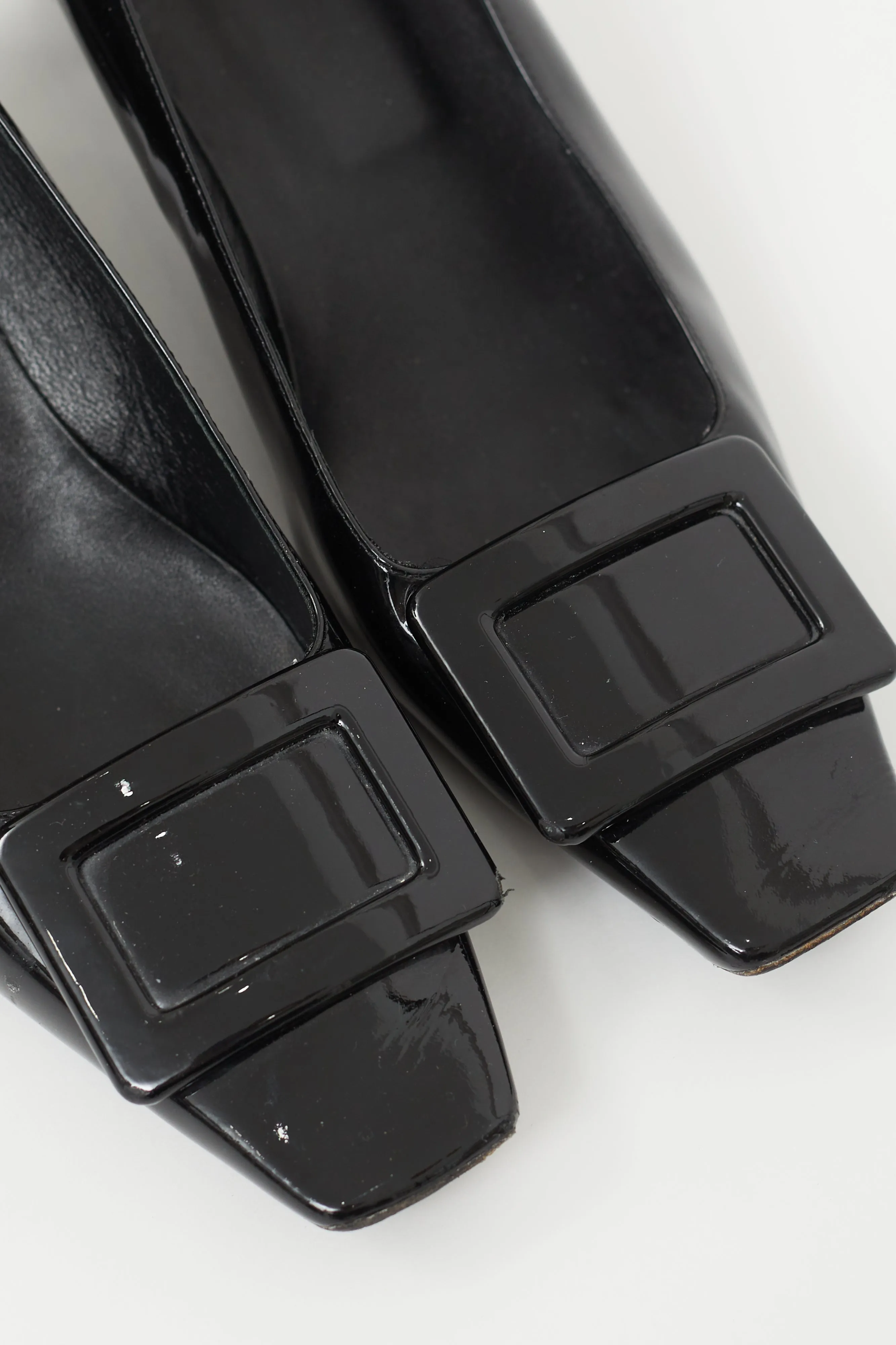 Black Patent Belle Vivier Heel