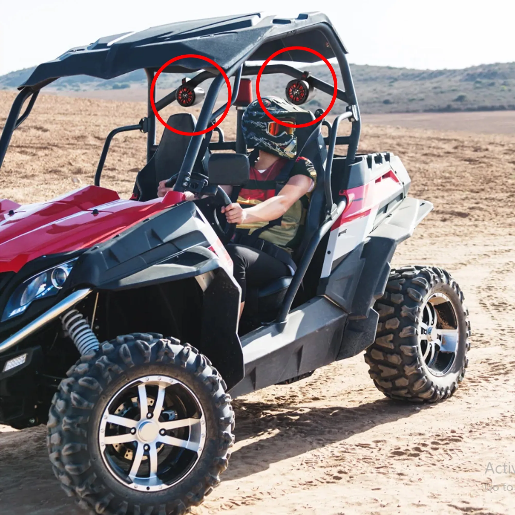 BOSS Audio B40RGB ATV UTV Speakers - Bluetooth, IPX5, LED - 821534