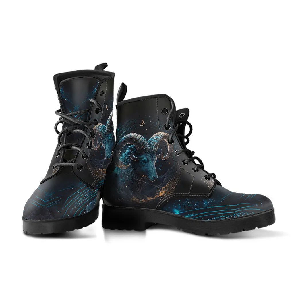 Capricorn Zodiac Women's Vegan Leather boots