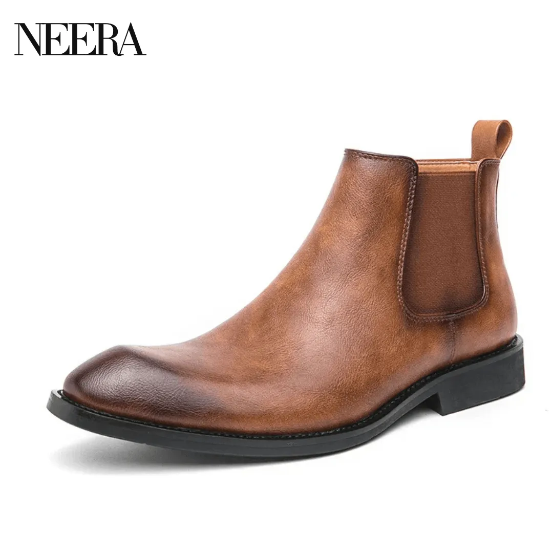 Cooper | Leather Chelsea boots with zip