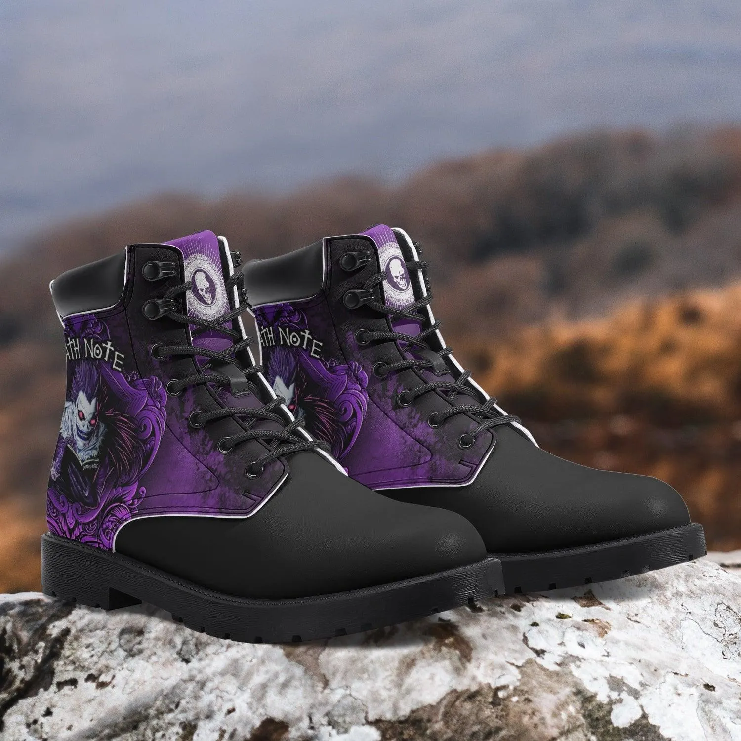 Death Note Ryuk Purple Boots Anime Shoes
