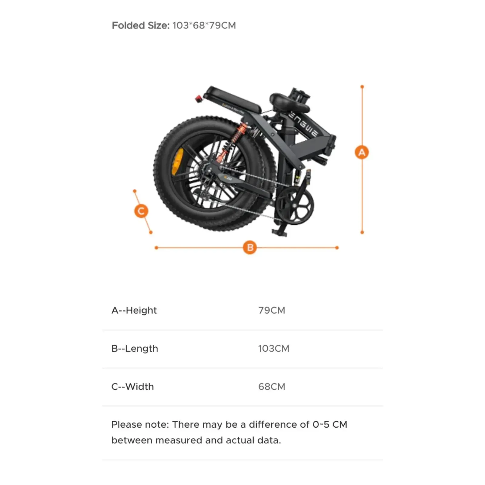 Engwe X20 All Terrain Fat Tyre Folding Electric Bike 750W