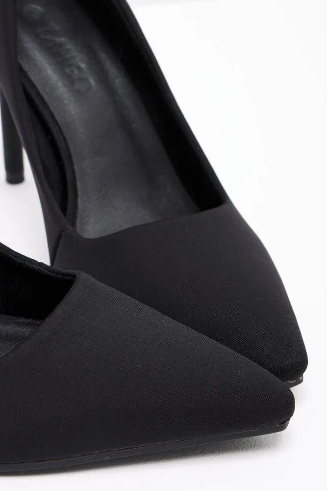Heel Court Shoe Black