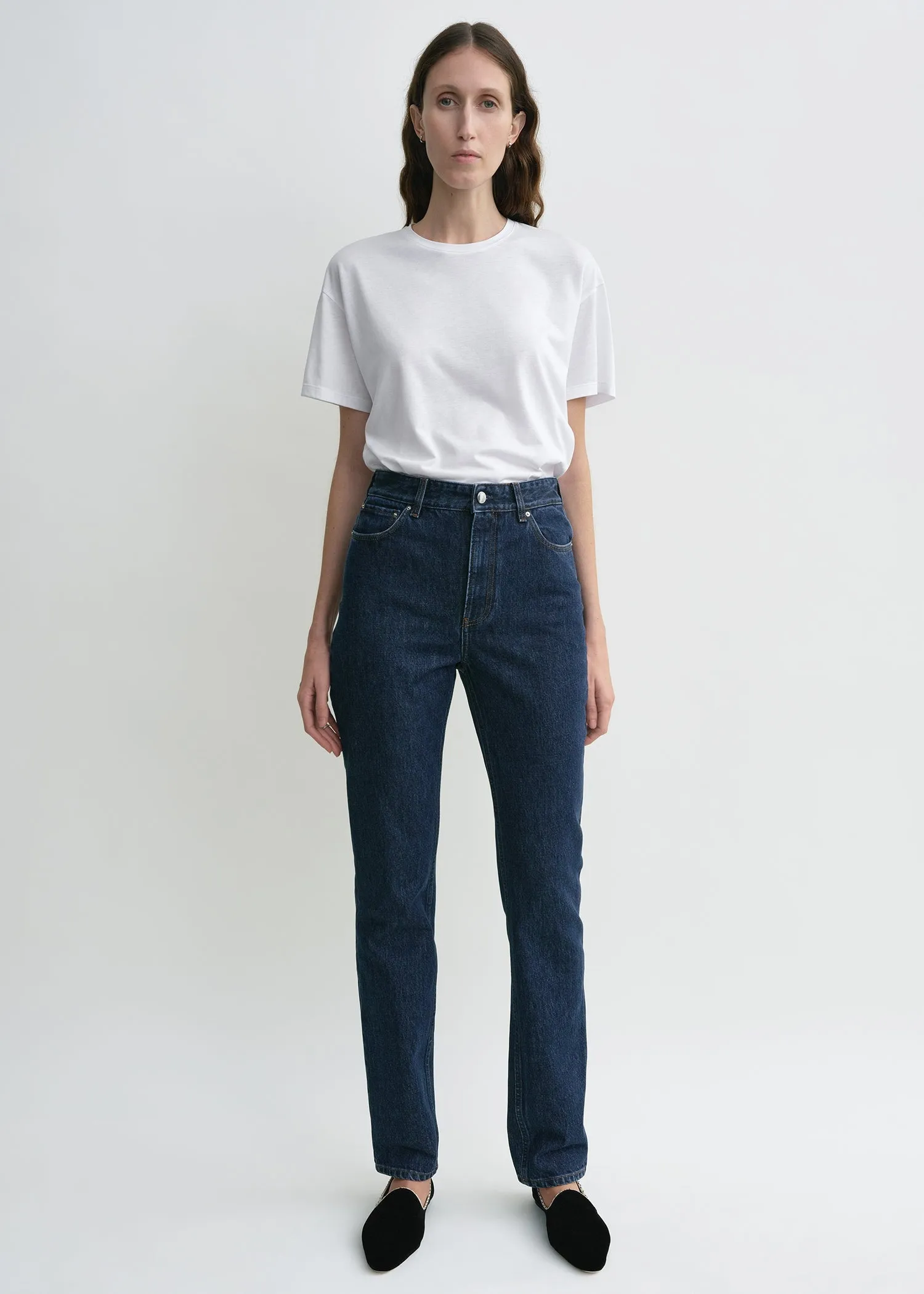 High slim denim indigo