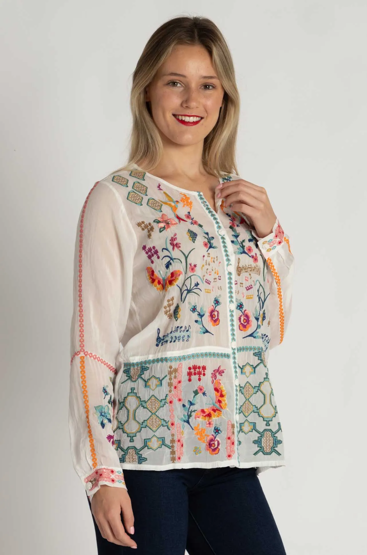 Johnny Was - Catina Blouse in Primavera