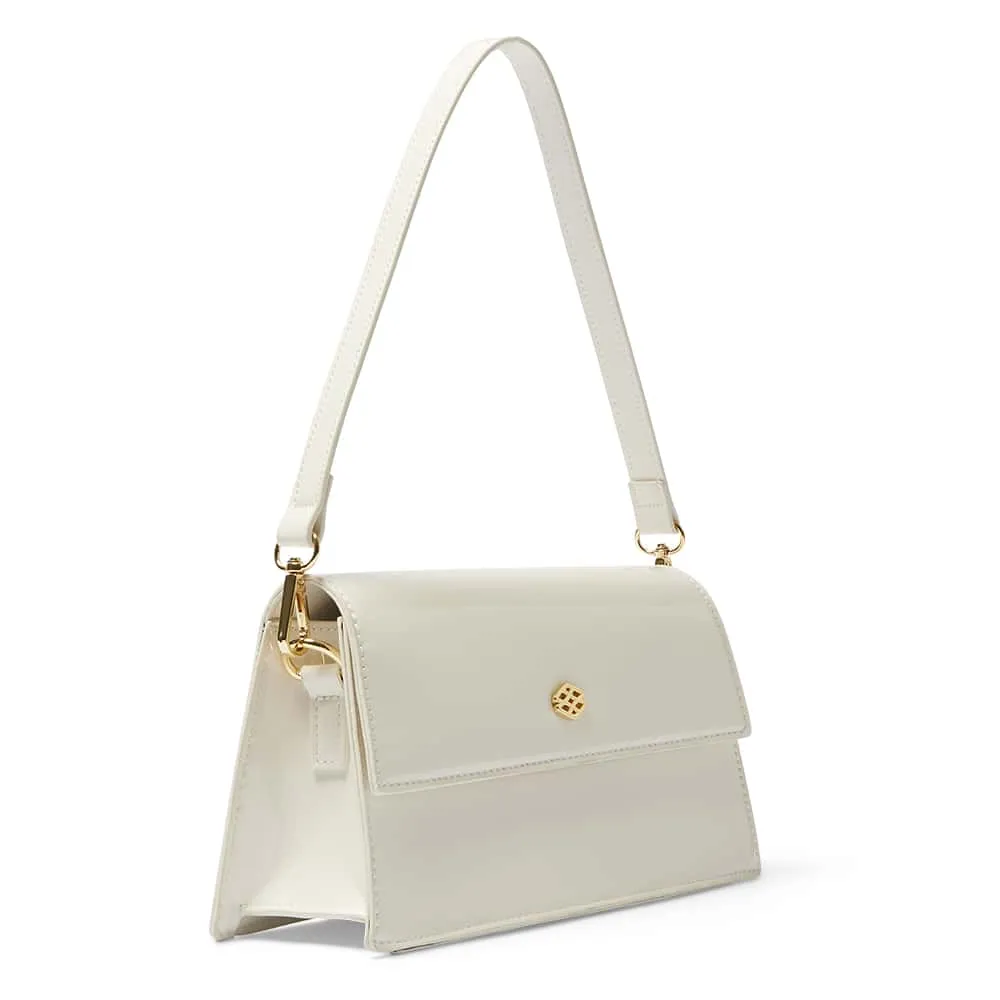 June Handbag in Bone Patent