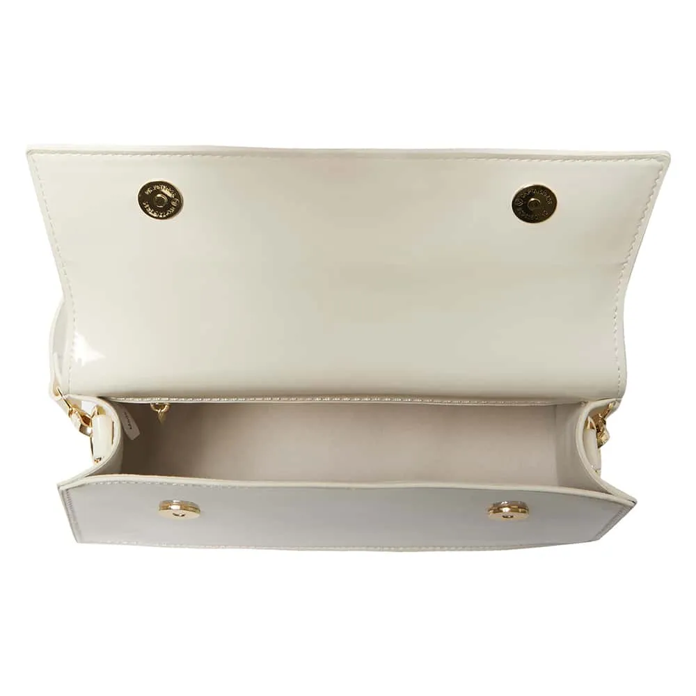 June Handbag in Bone Patent