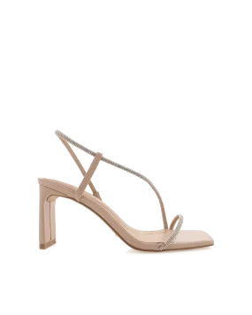 Kaye Heels - Nude Diamante