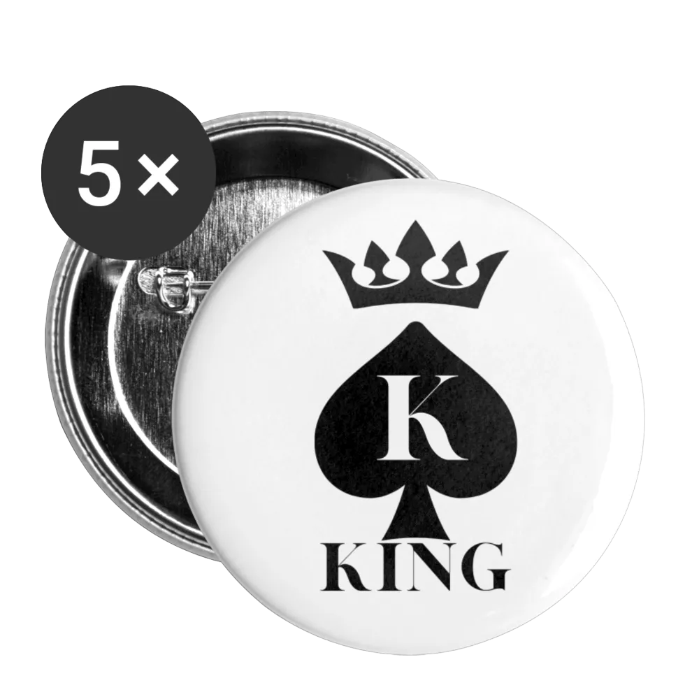 King of Spades Buttons large 2.2'' (5-pack)