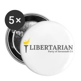 LP Savannah GA Buttons large 2.2'' (5-pack)