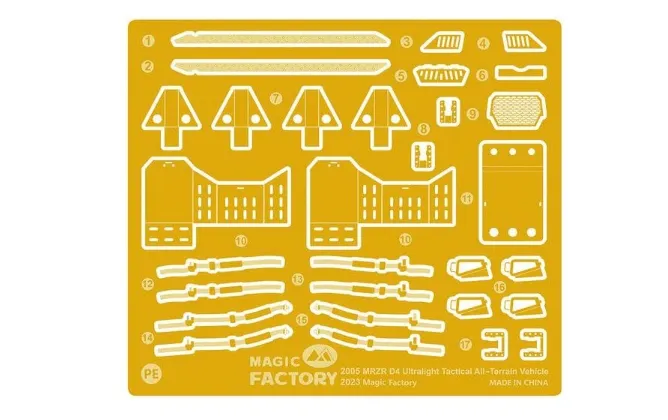 Magic Factory Military 1/35 MRZR D4 Ultralight Tactical All-Terrain Vehicle (Dual Combo/Two kits in one set)