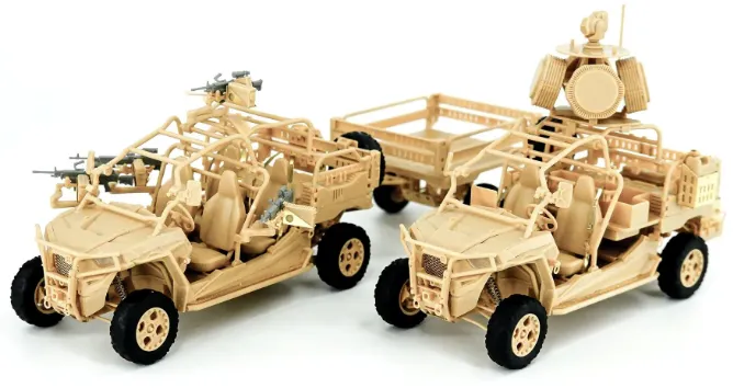 Magic Factory Military 1/35 MRZR D4 Ultralight Tactical All-Terrain Vehicle (Dual Combo/Two kits in one set)