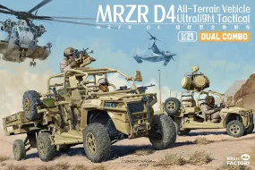 Magic Factory Military 1/35 MRZR D4 Ultralight Tactical All-Terrain Vehicle (Dual Combo/Two kits in one set)