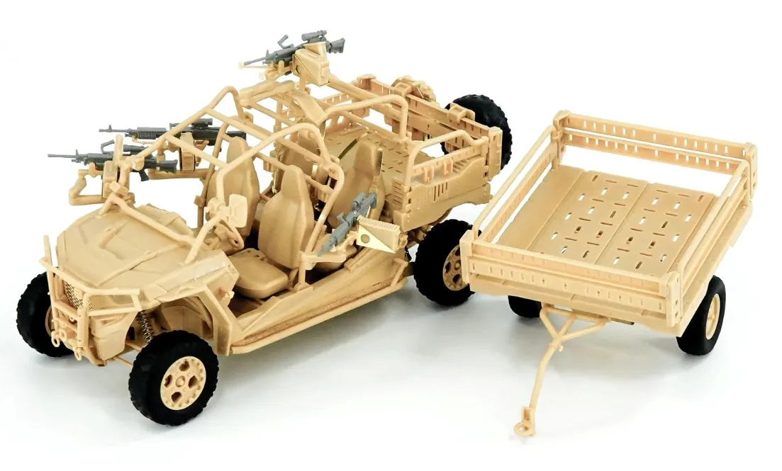 Magic Factory Military 1/35 MRZR D4 Ultralight Tactical All-Terrain Vehicle (Dual Combo/Two kits in one set)
