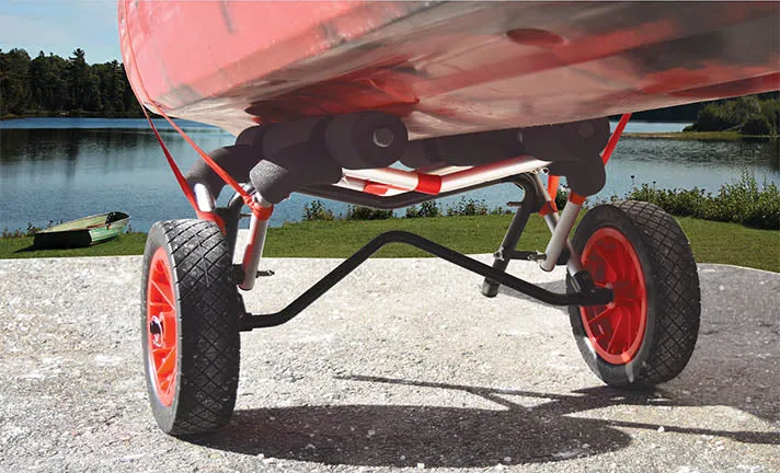 MALONE WIDETRAK ATB LARGE KAYAK/CANOE CART (WITH NO FLAT TIRES & BUNKS)