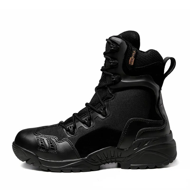 Men's lightweight hiking boots military combat boots durable