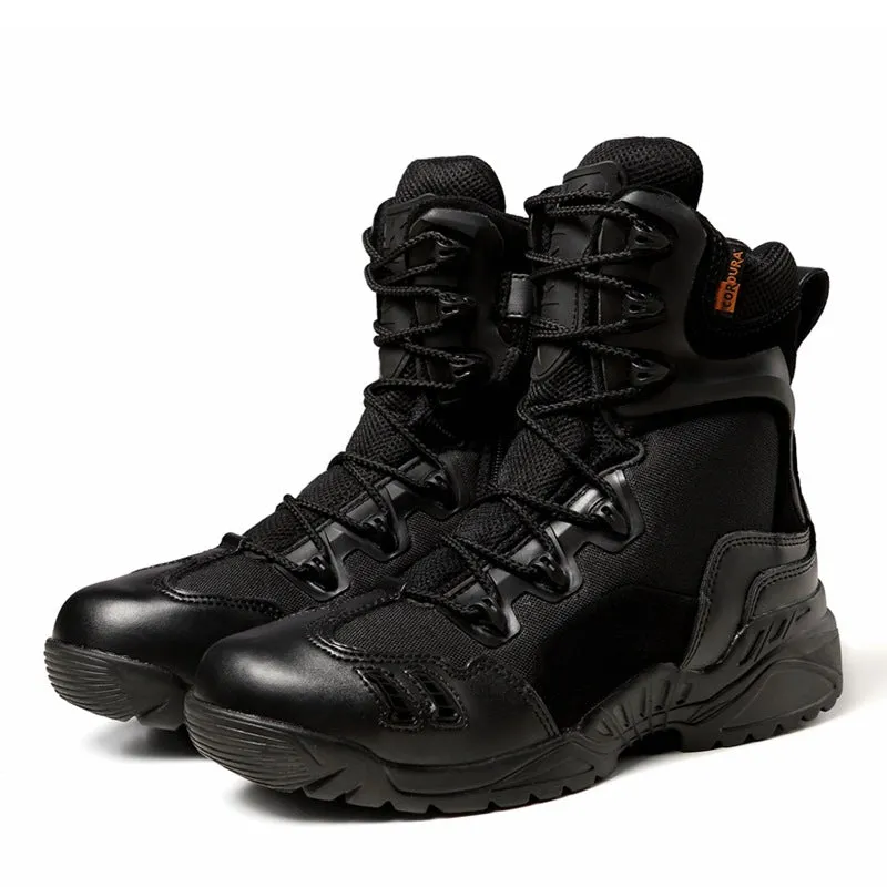 Men's lightweight hiking boots military combat boots durable