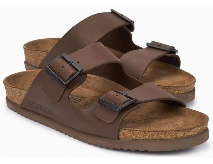 Mephisto Men's Nerio Sandals- Dark Brown