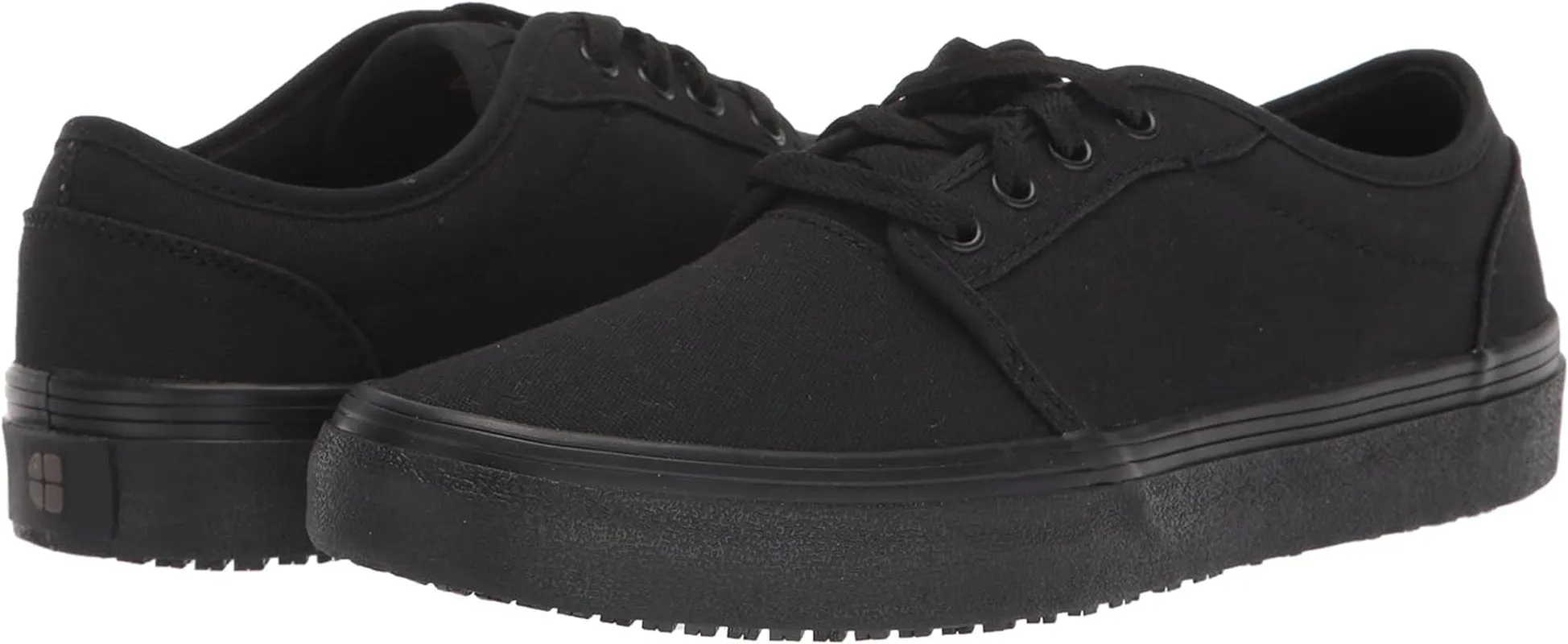 Merlin, Men'S, Women'S, Unisex Slip Resistant Food Service Work Sneakers, Water Resistant, Canvas, Black or Grey
