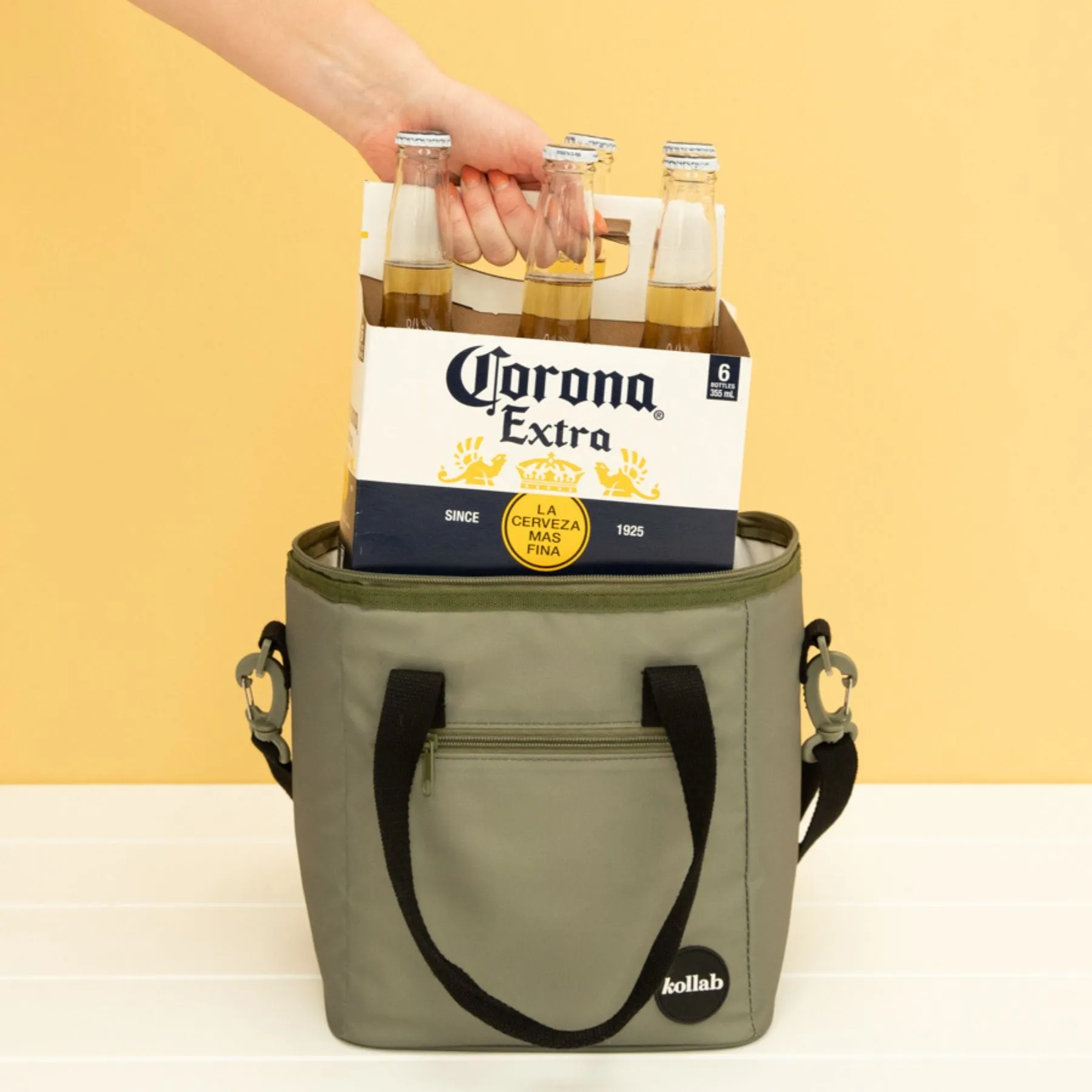 Mini Cooler Khaki Blue
