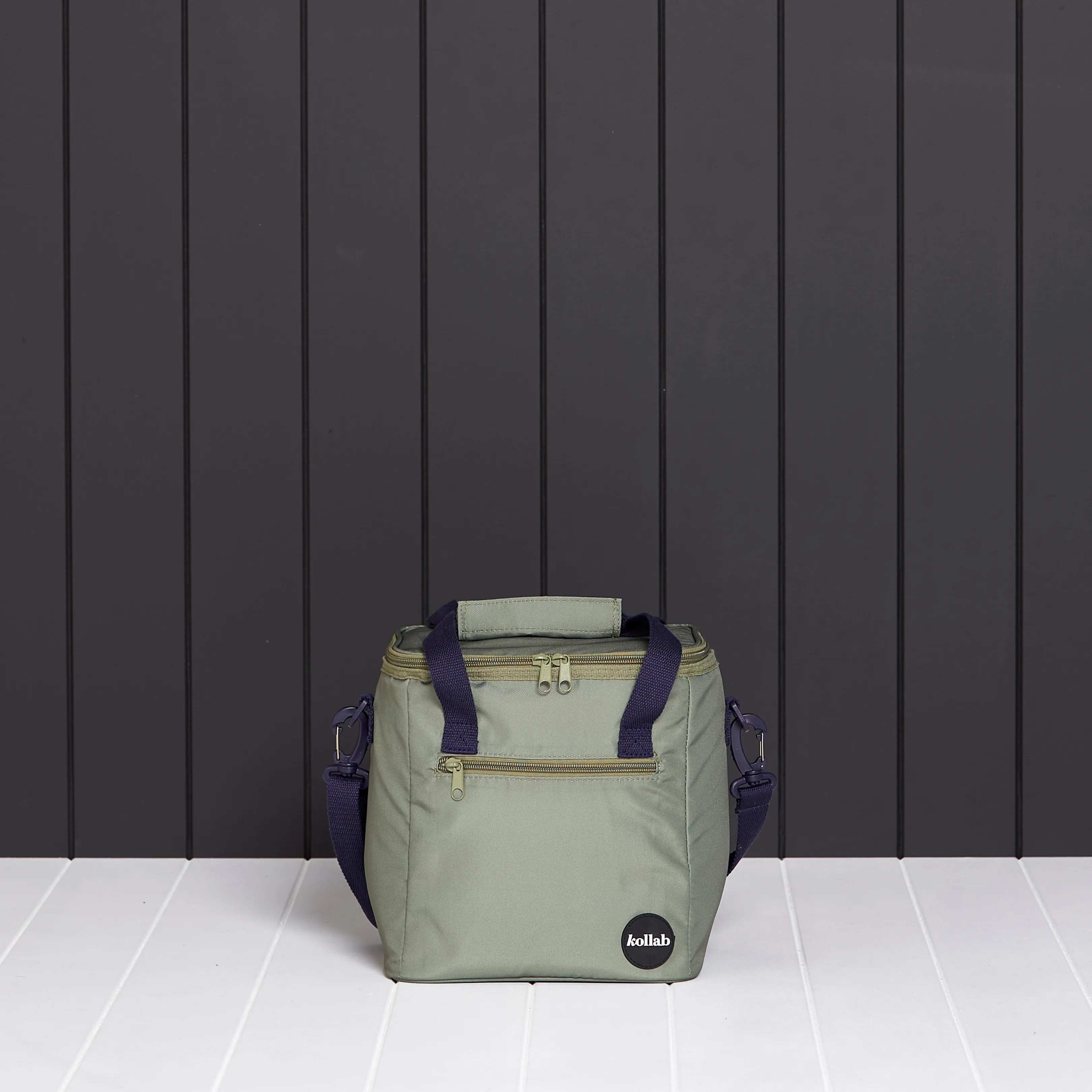 Mini Cooler Khaki Blue
