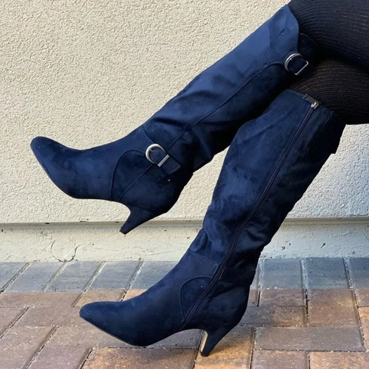 New Stiletto High Top Leather Boots